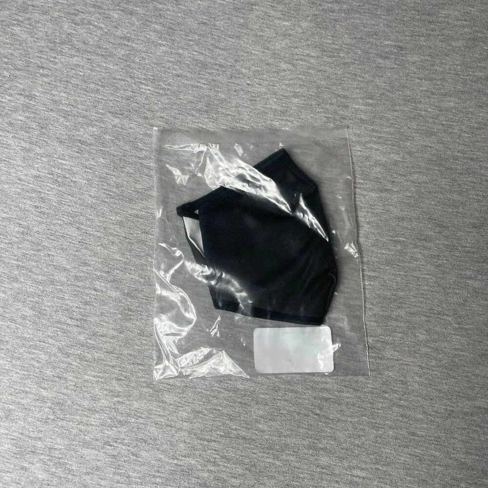Rutgers University Black Cloth Reusable Face Mask in Sealed Bag